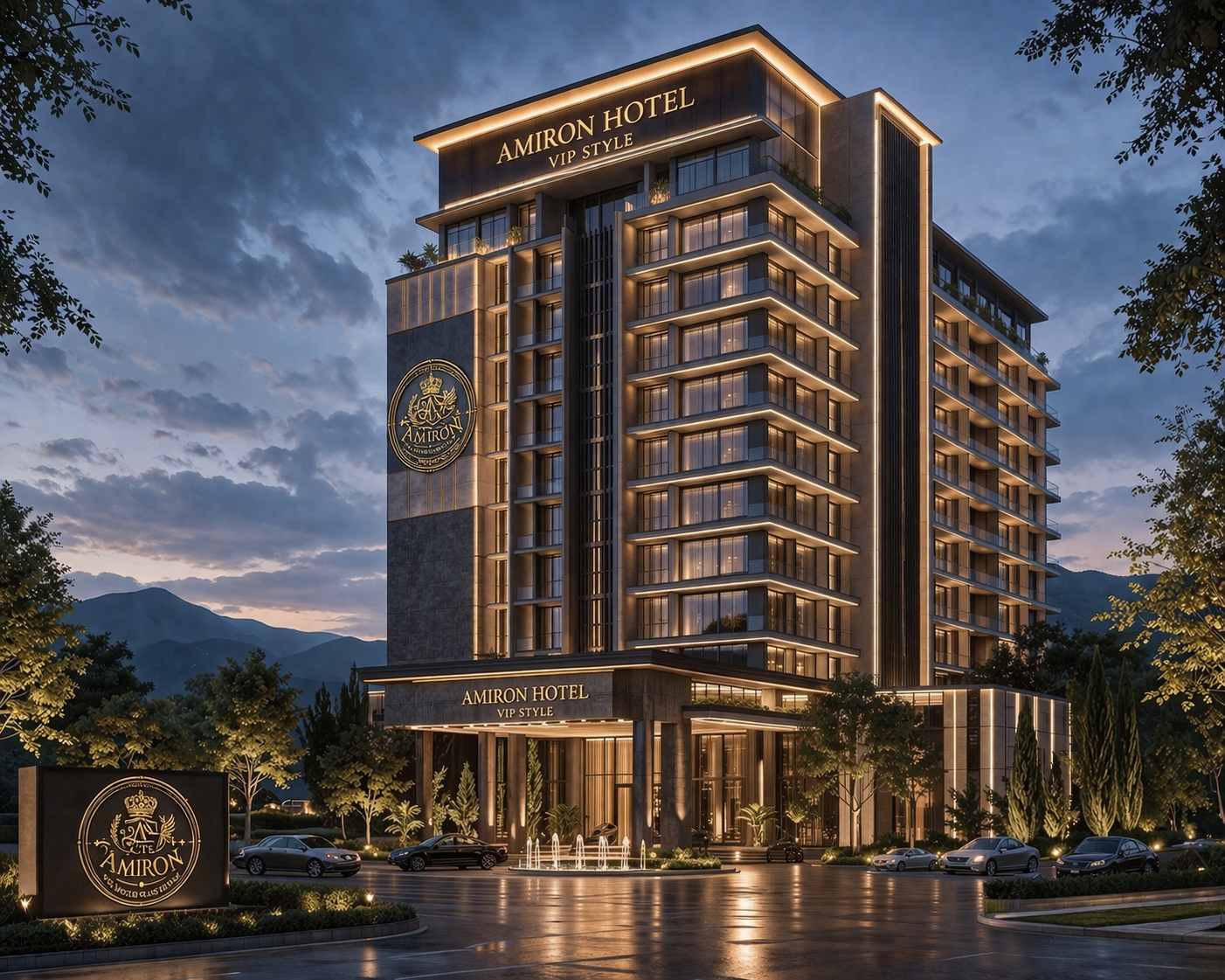 Премиальный интерьер AMIRON Hotel